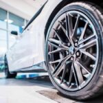 car in showroom